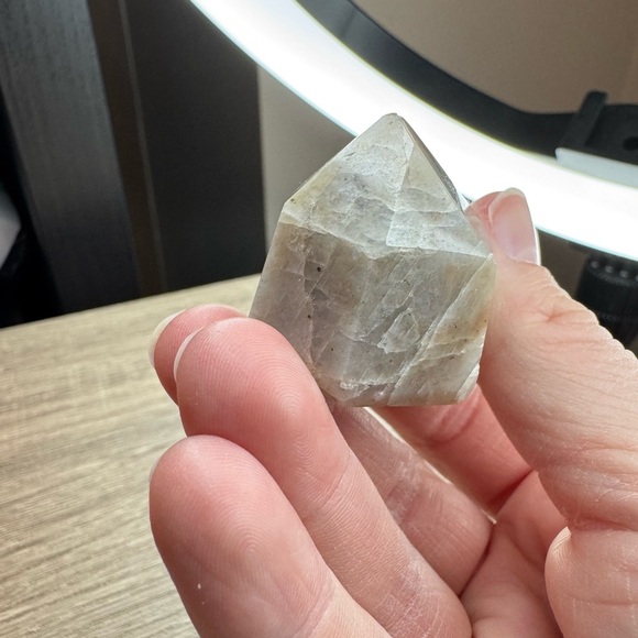 Peach Moonstone Gemstone Crystal mini Tower - Picture 2 of 2